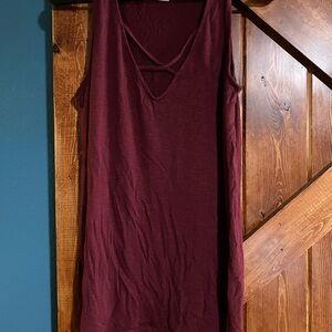 Old Navy Luxe Maroon Top